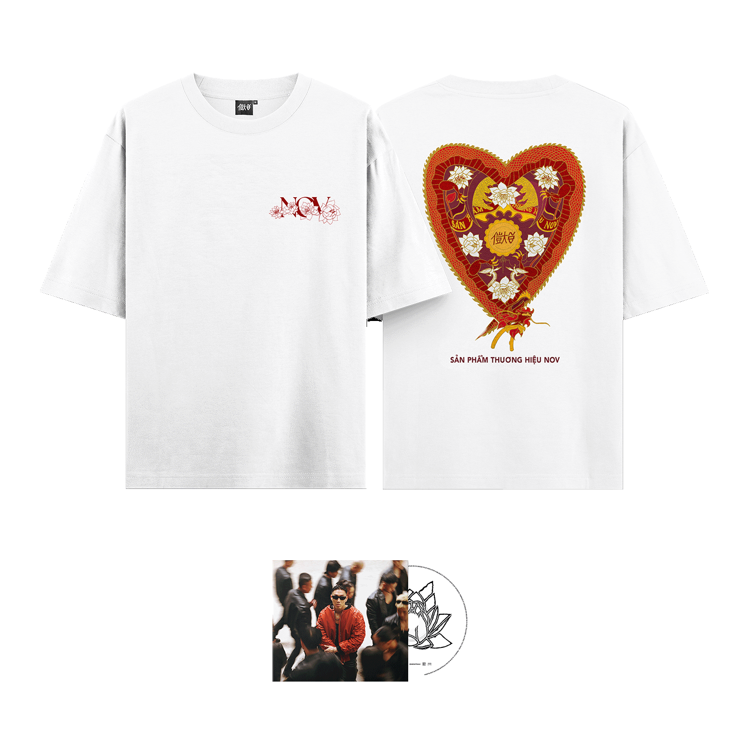 PACK T-SHIRT BLANC + CD (au choix)