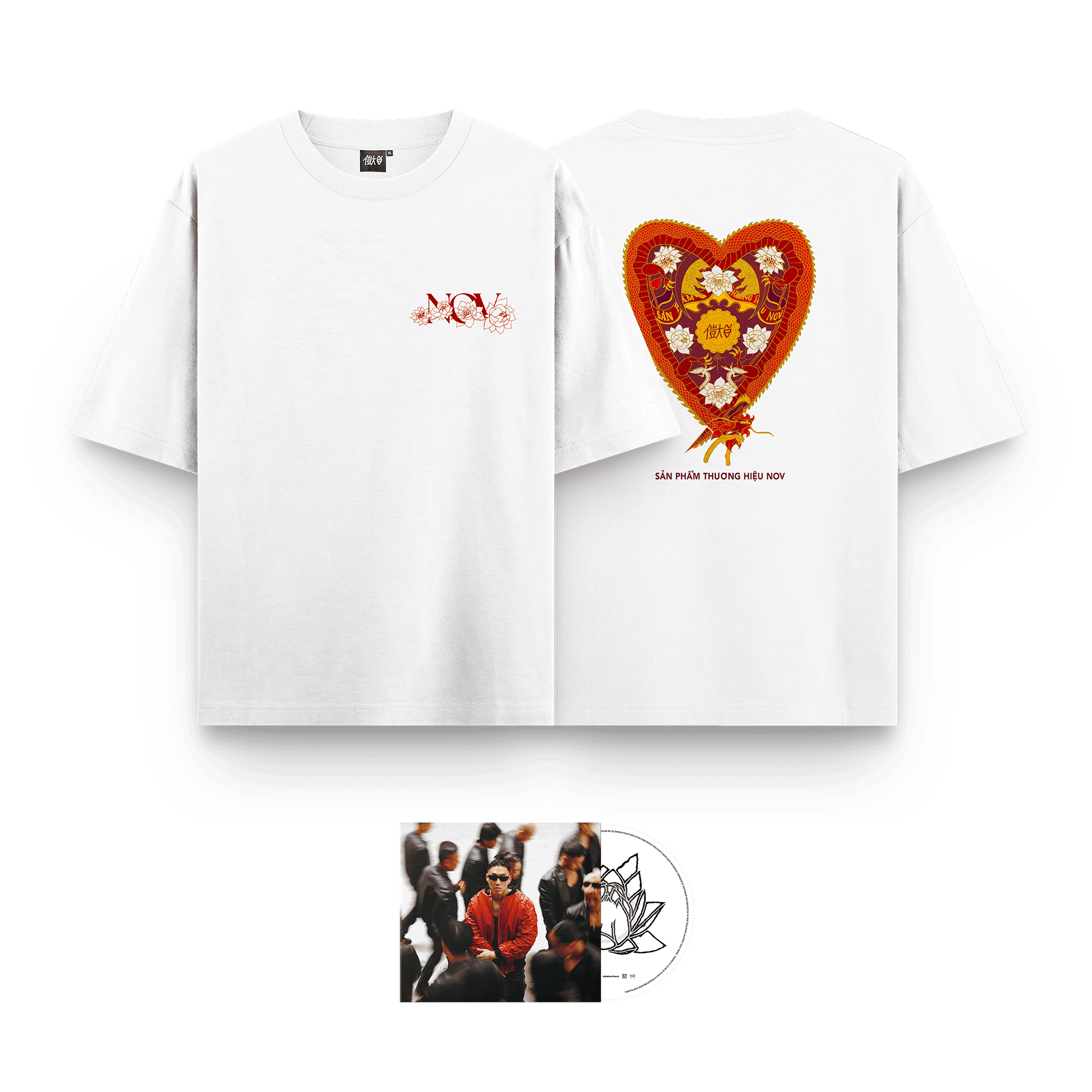 PACK T-SHIRT BLANC + CD (au choix)