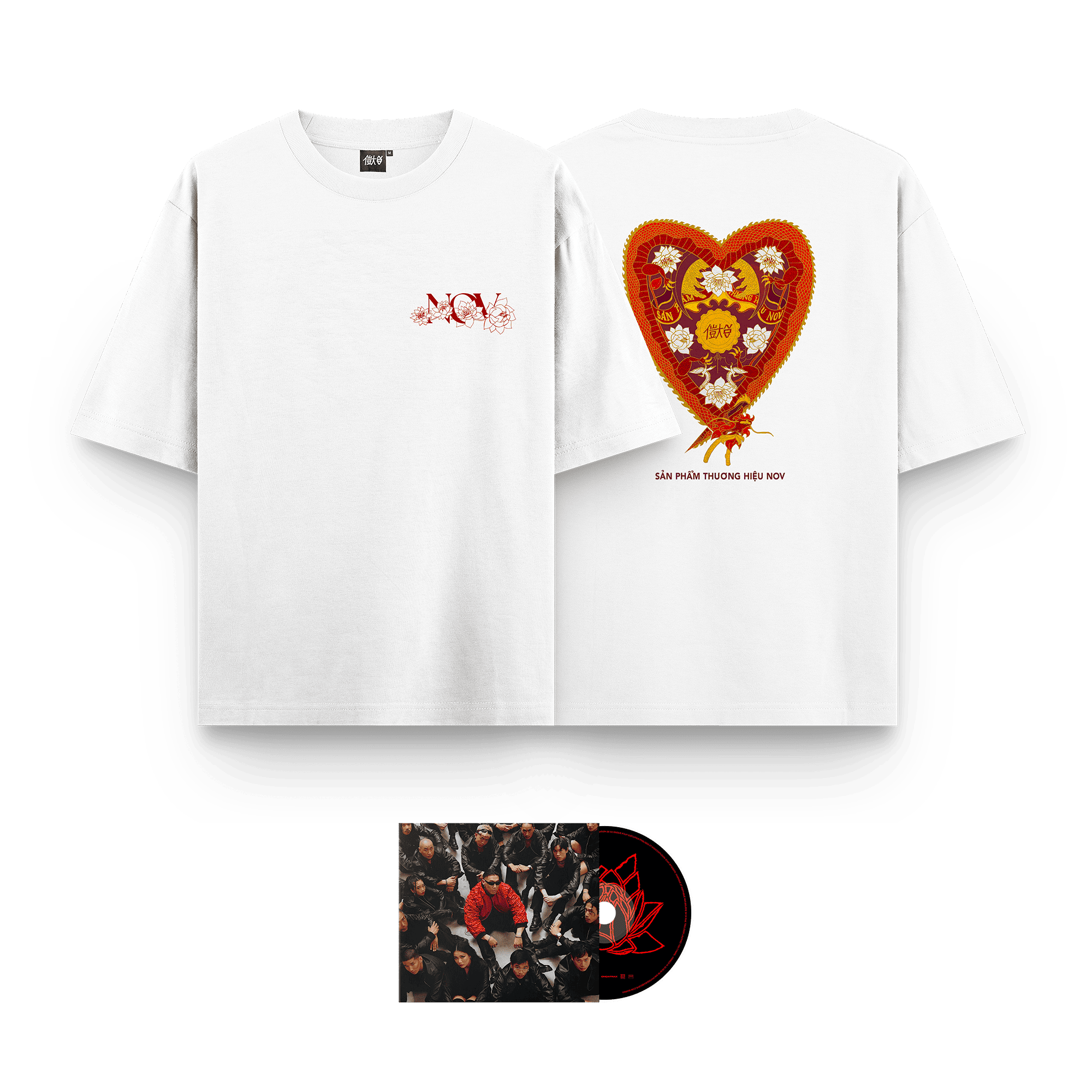 PACK T-SHIRT BLANC + CD (au choix)