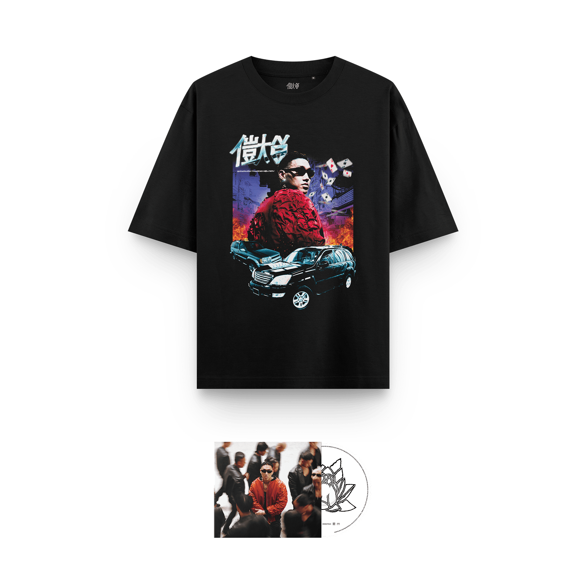 PACK T-SHIRT NOIR + CD (au choix)