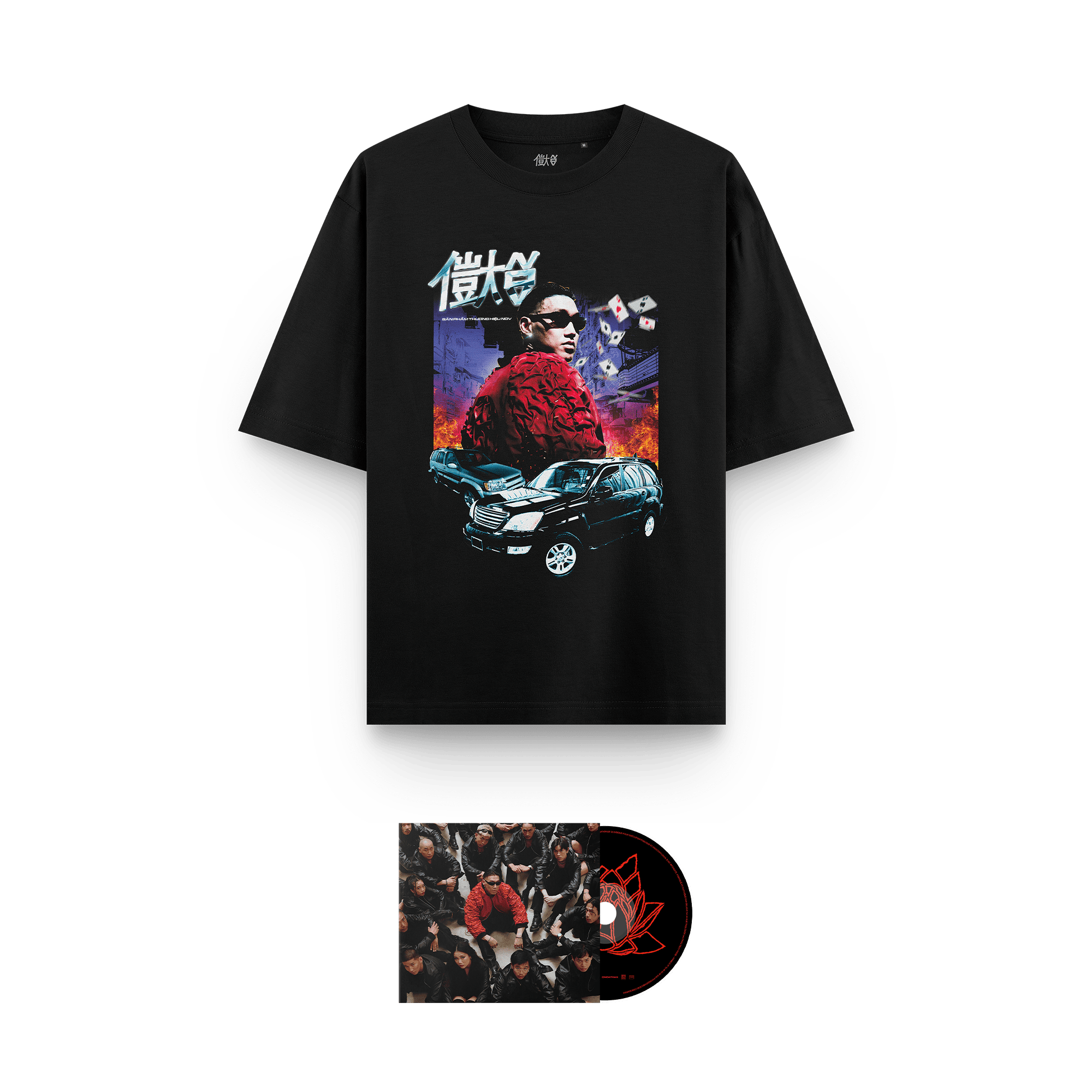 PACK T-SHIRT NOIR + CD (au choix)